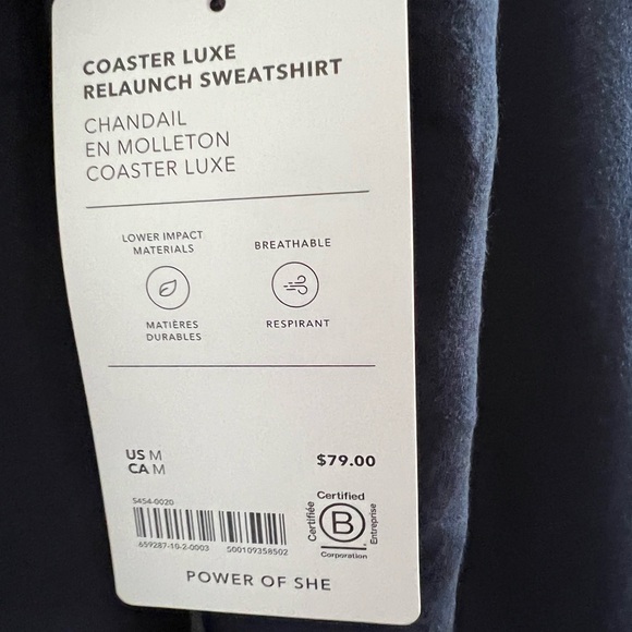 NWT Athleta Coaster Luxe Relaunch Sweatshirt - Picture 8 of 8